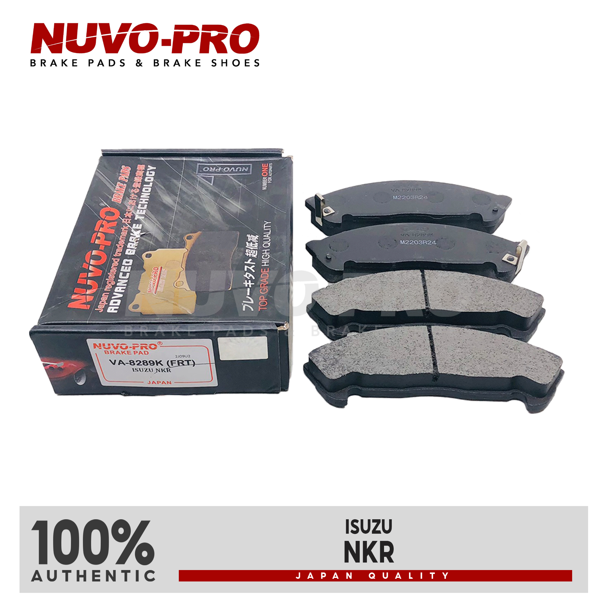 NuvoPro Brake Pads Front Isuzu NKR VA8289K SET Lazada PH