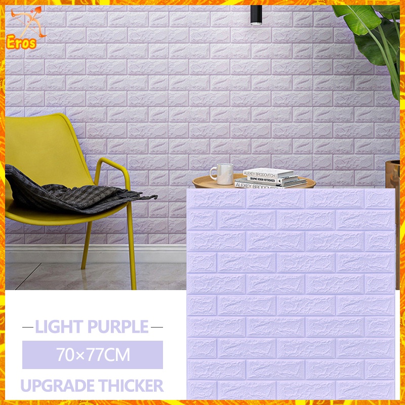 mainit na benta ♒Big Size 70x77CM 3D Wallpaper Waterproof Adhesive Wall  Stickers Wall papers home decor Foam Bricks✽ | Lazada PH