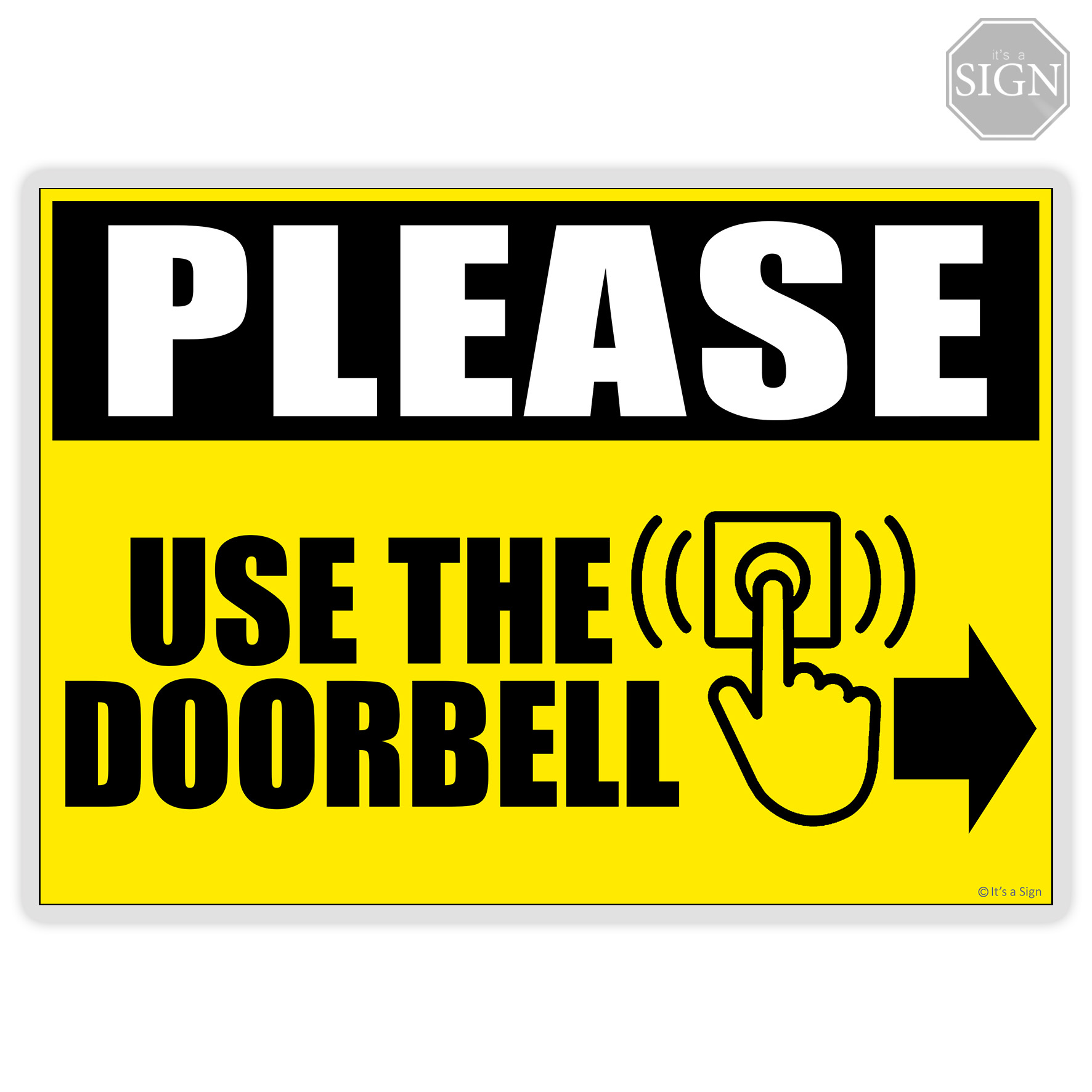 Use the Doorbell Ring Sign Laminated Signage A4 Size Lazada PH