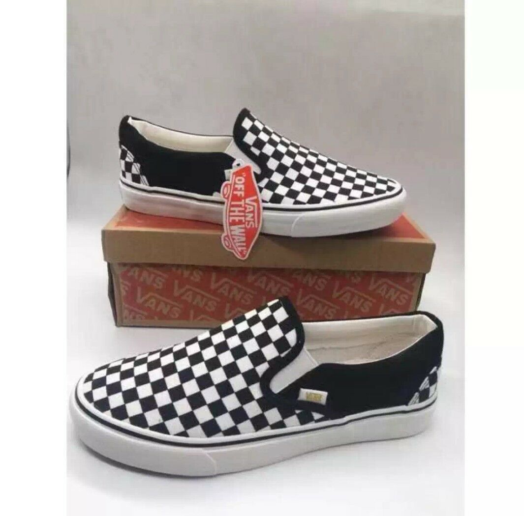 van black and white checkered