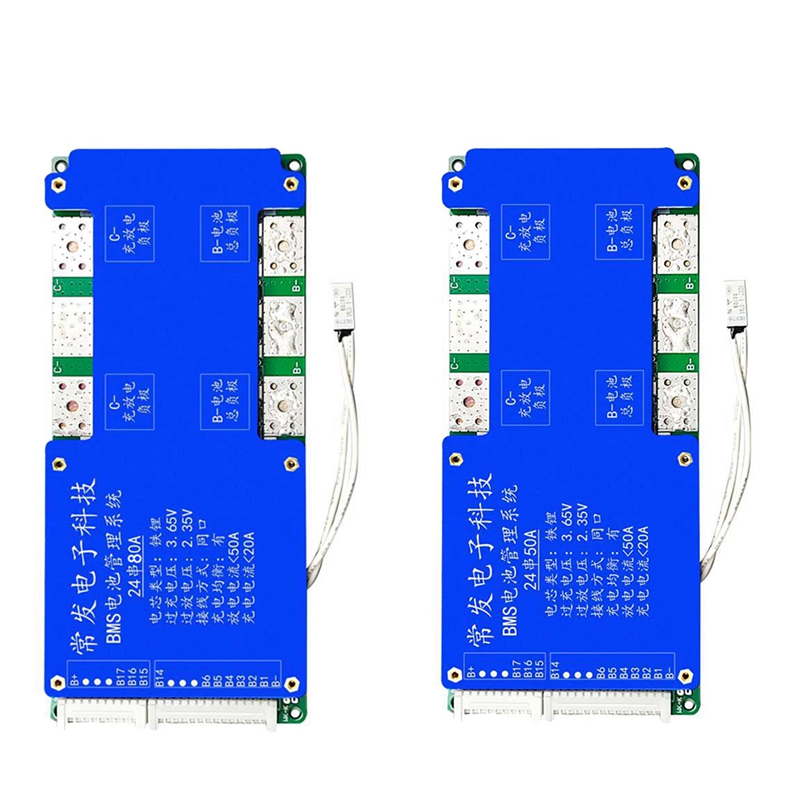 24S 72V 80A LiFePO4 Battery Protection Board Lithium Battery Protection