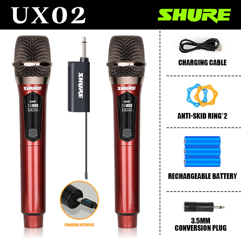 [Charging Microphone] Shure UX01/UX02 Professional Handheld Motor