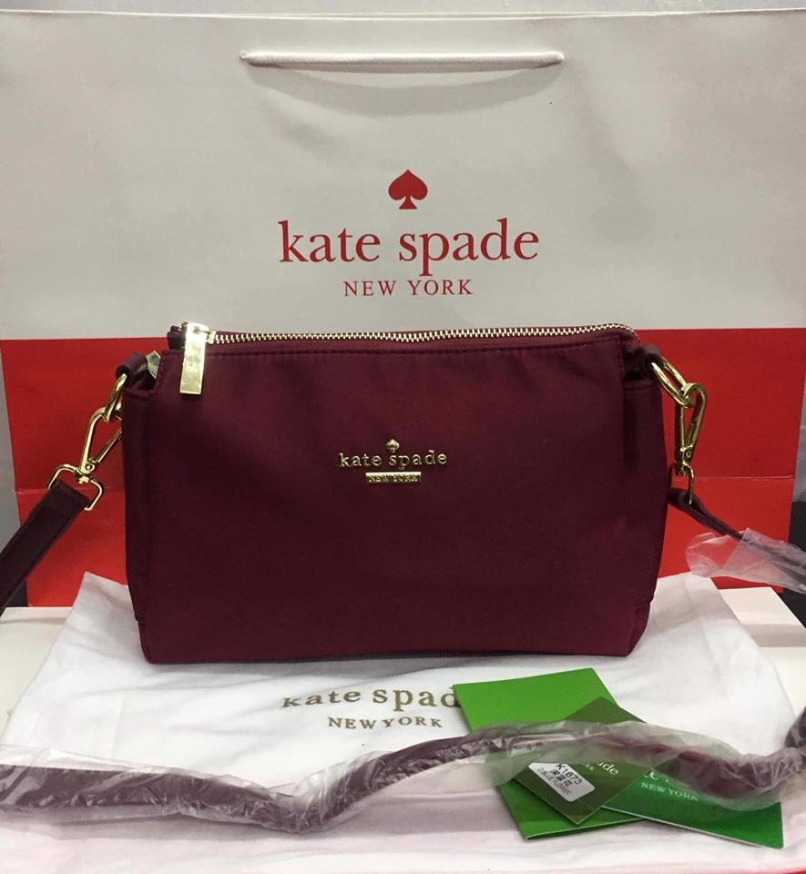 kate spade sling bag maroon