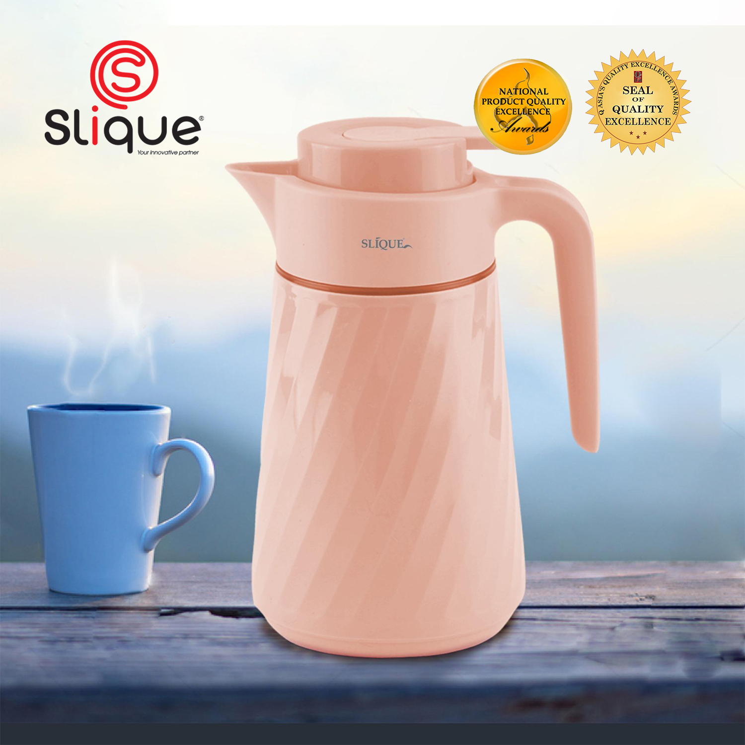 Vacuum Jug Slique Vacuum Flask SLIQUE Premium Vacuum Flask 1L
