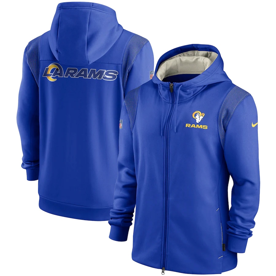 Los Angeles Rams Nike Prime Logo Therma Pullover Hoodie - Mens