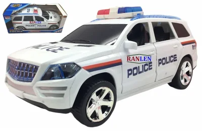 RANLEN 0906-48 POLICE SUV BUMP AND GO TOYS FOR KIDS