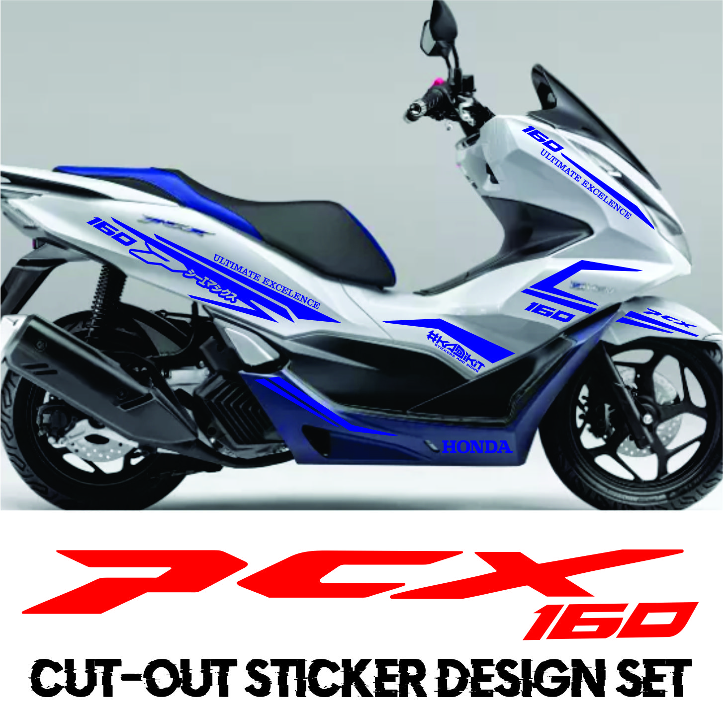 Honda Pcx 160 Sticker Cut Out Design Waterproof Lazada Ph