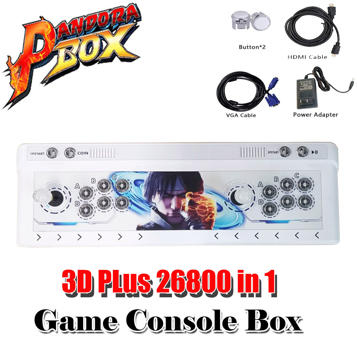 Pandora 3D PLUS 26800 in 1 Arcade Game Console Full HD Retro