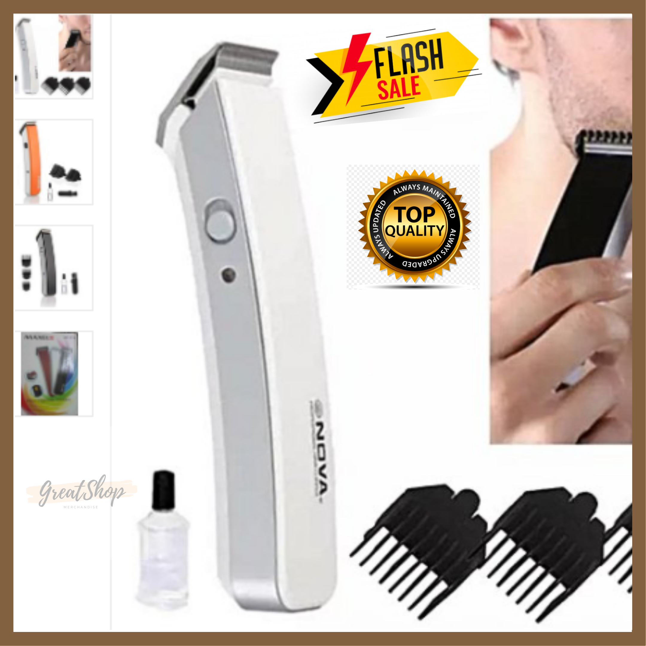 graded beard trimmer