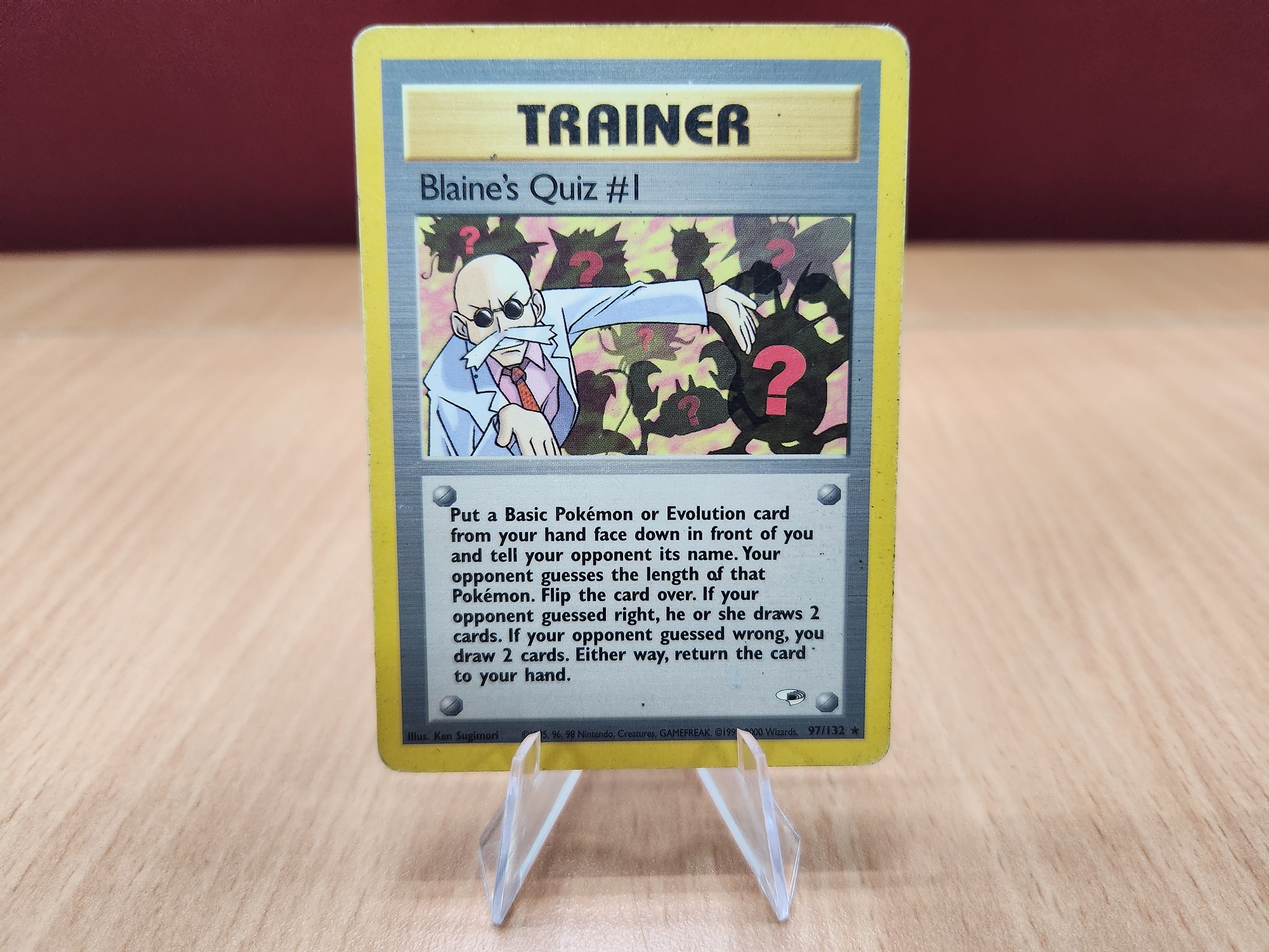 Vintage] Blaines Quiz #1- 97/132 - Gym Heroes - Pokemon Card Singles Family  Game For Ages 8+ - Lazada | Lazada PH