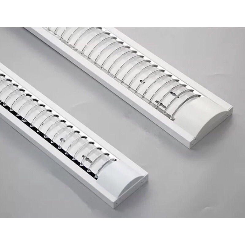 T8 1200mm Single Double Tube light Fluorescent Grille lamps Fixture Box Type Electronic ballast