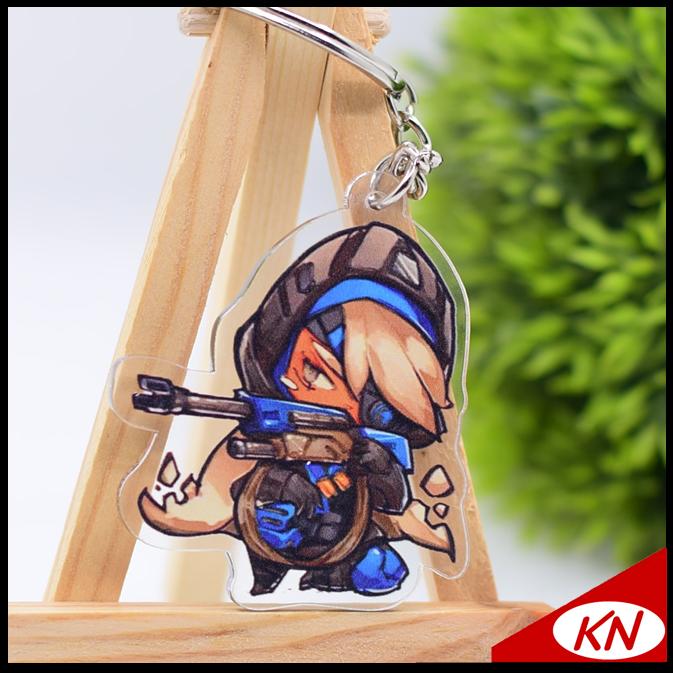 ️ LS Overwatch keychain mobile phone charm key chain key ring acrylic