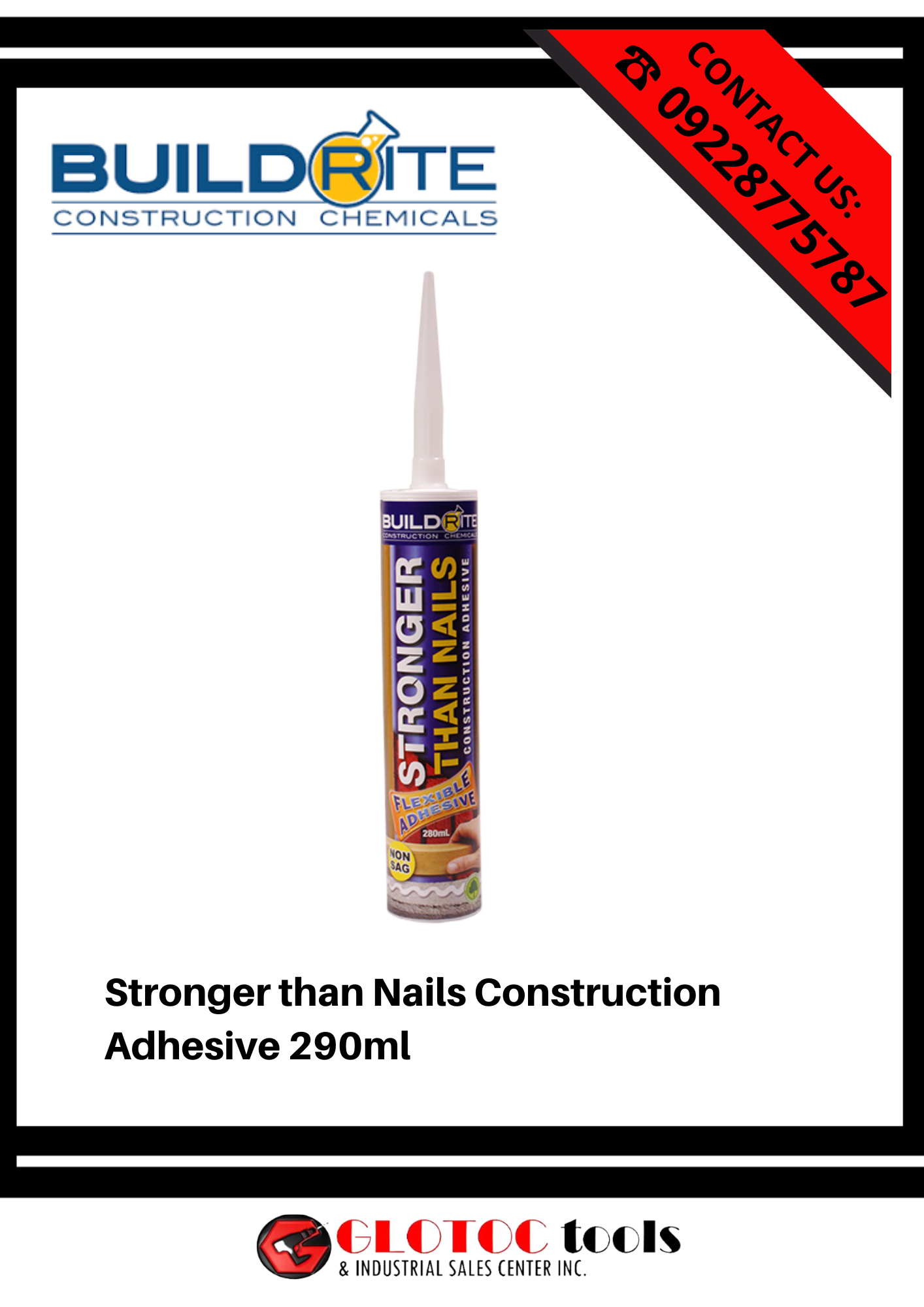 BUILDRITE Stronger than Nails Construction Adhesive 280ml Lazada PH