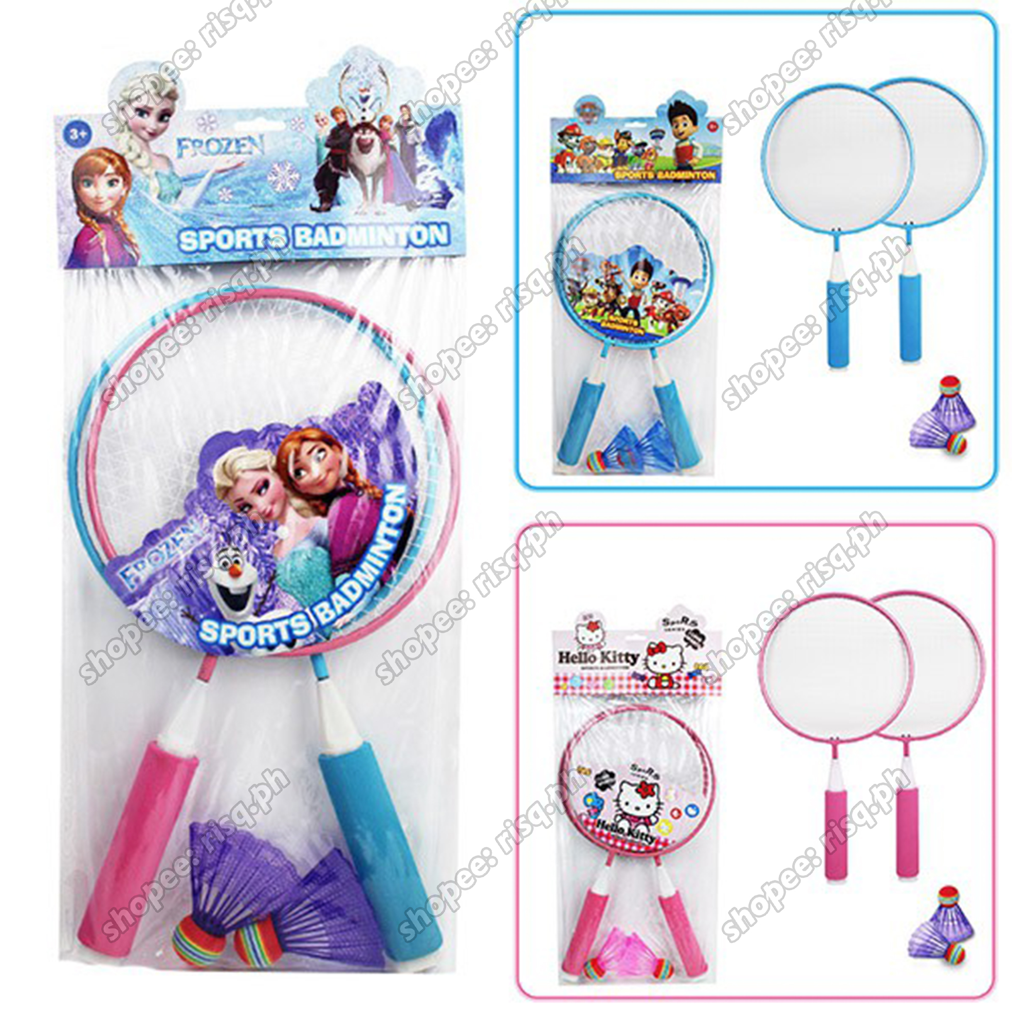 Cartoon Badminton Double Racket Shuttlecock Sport Play Set Children Sport Beginner Ball Kid Toy Limited Toy Mart Imported Quality Toy Sport Play Lazada PH