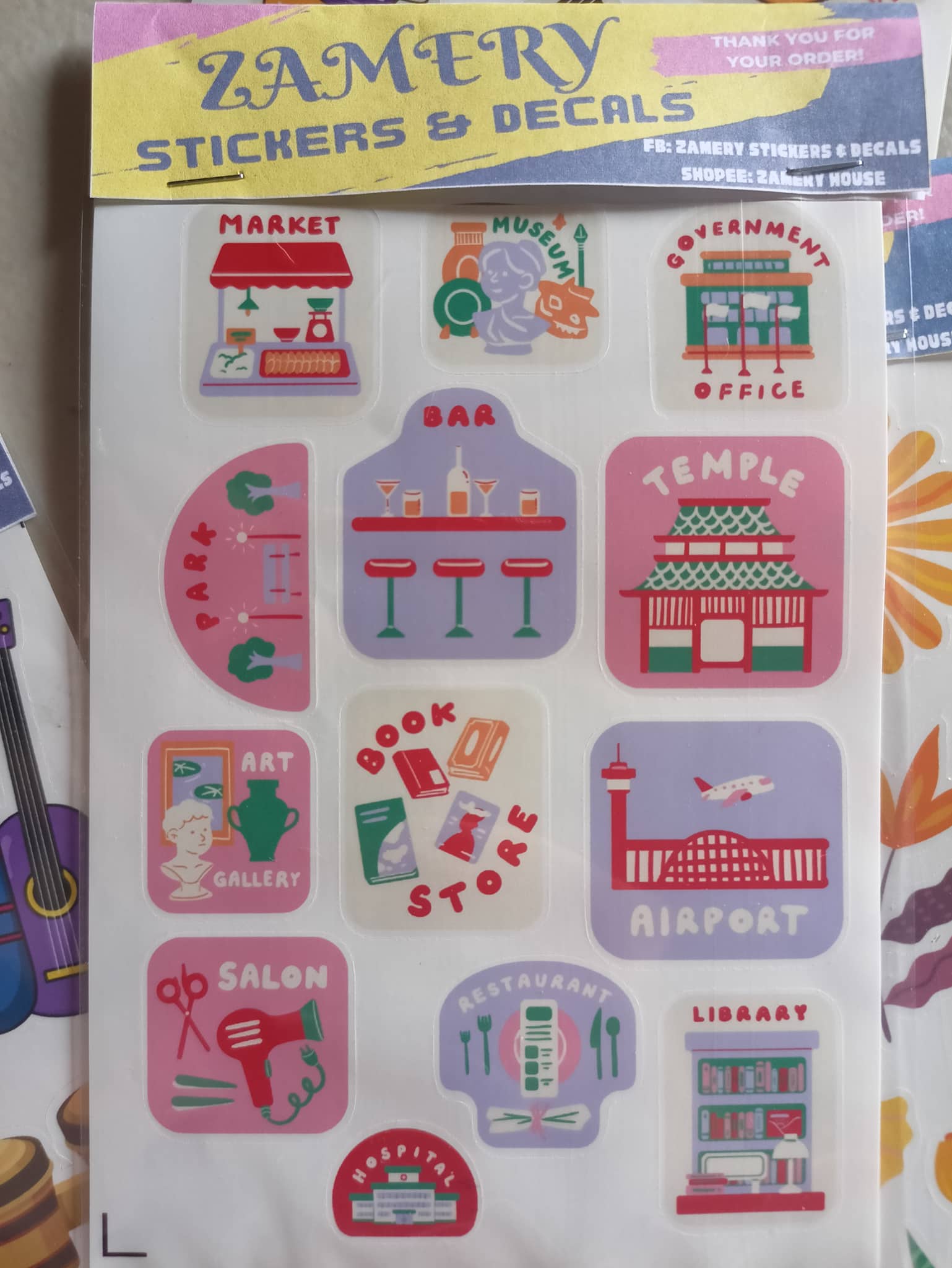 Stationary Stickers / Cute Stickers / Kawaii Stickers /cute designs