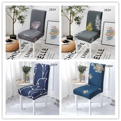 (COD!!!)High quality Printed Elastic Chair Cover Removable Washable Fashion Chair Protector HQ Dining Room Seat Chair covers