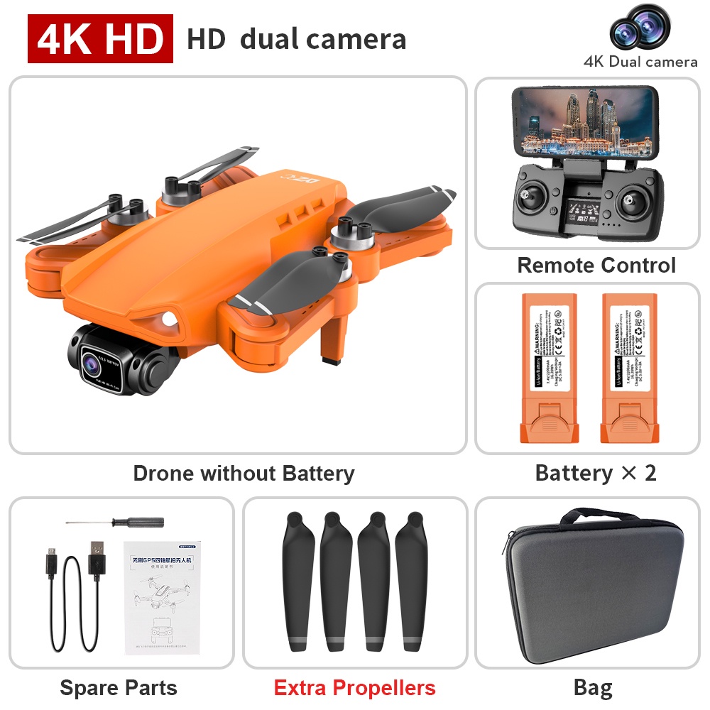L900 PRO SE 5G Foldable GPS RC Drone 4K HD Camera Quadcopter Visual ...
