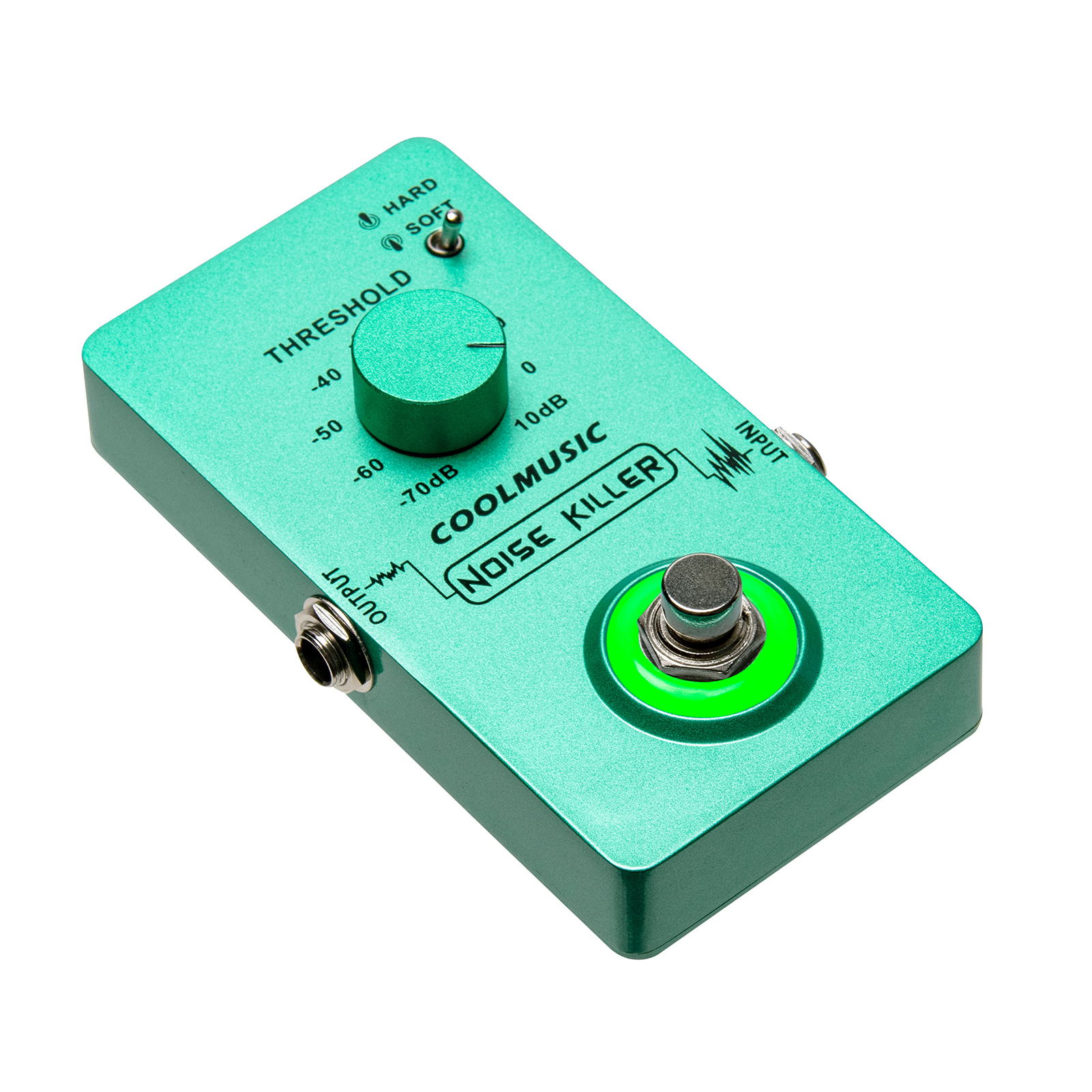 [ammoon]COOLMUSIC Compressor Effect Pedal True Bypass Guitar Effect Pedals with 4 Rotating Knobs and Foot Switch for Electric Guitar Bass
