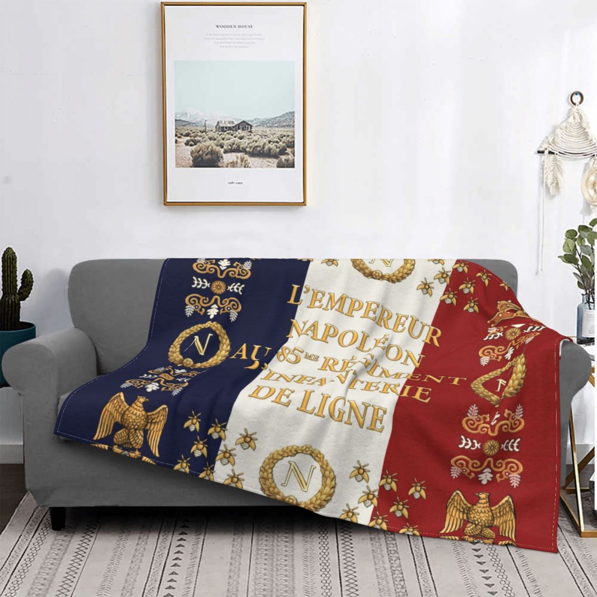 Napoleonic French Regimental Flag Blankets Flannel All Season
