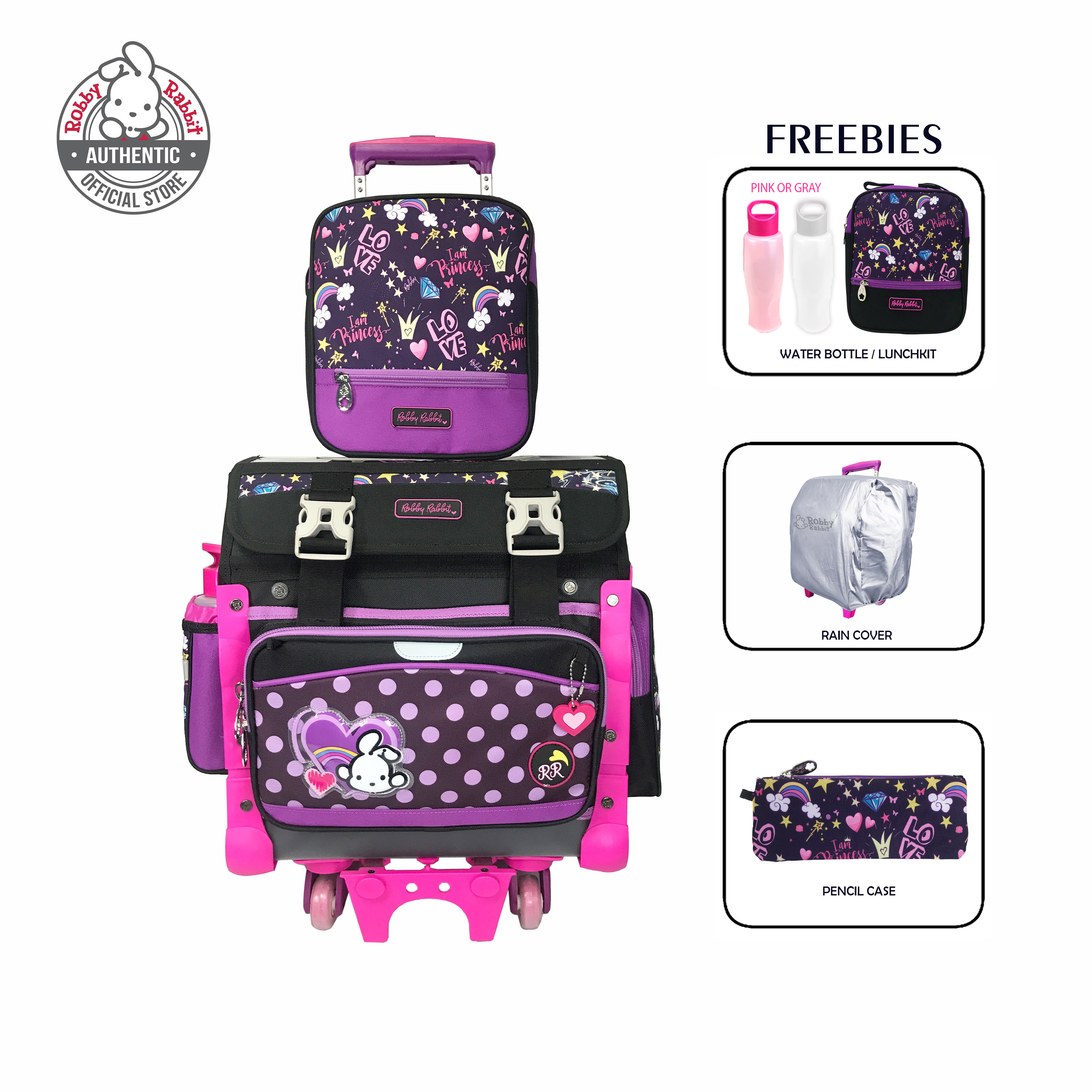 Robby Stroller Bag Robby Rabbit Box Type School Bag British Knight