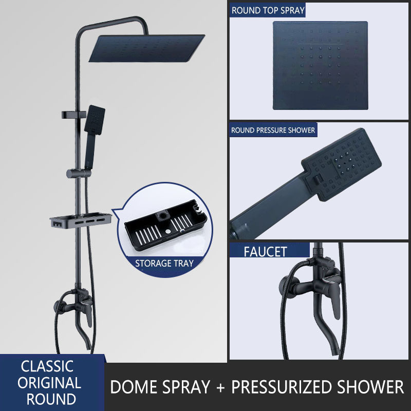 JMW001 shower set with faucet 304 stainless steel shower 4 in 1 shower hot and cold water