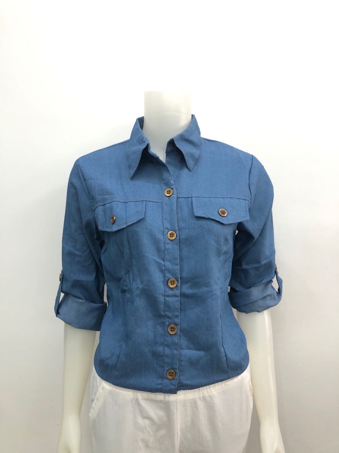 denim long sleeve for ladies