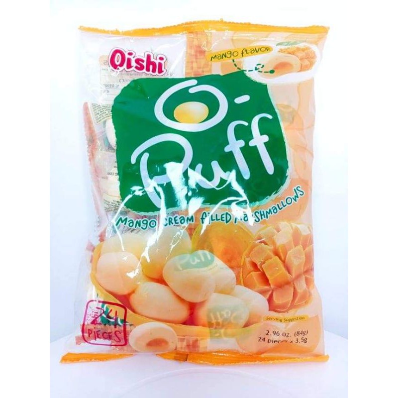 Oishi O Puff Mango Cream Filled Marshmallows 84g 24pcs Lazada PH