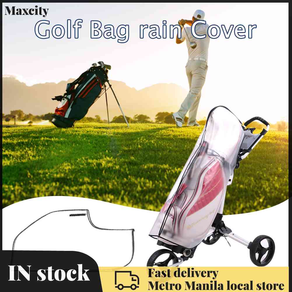 【Maxcity Fast delivery】PVC Golf Bag Waterproof Cover with Zipper Rain