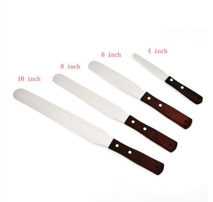 4/6/8/10 inch Stainless Steel Cake Spatula Butter Cream Icing Frosting