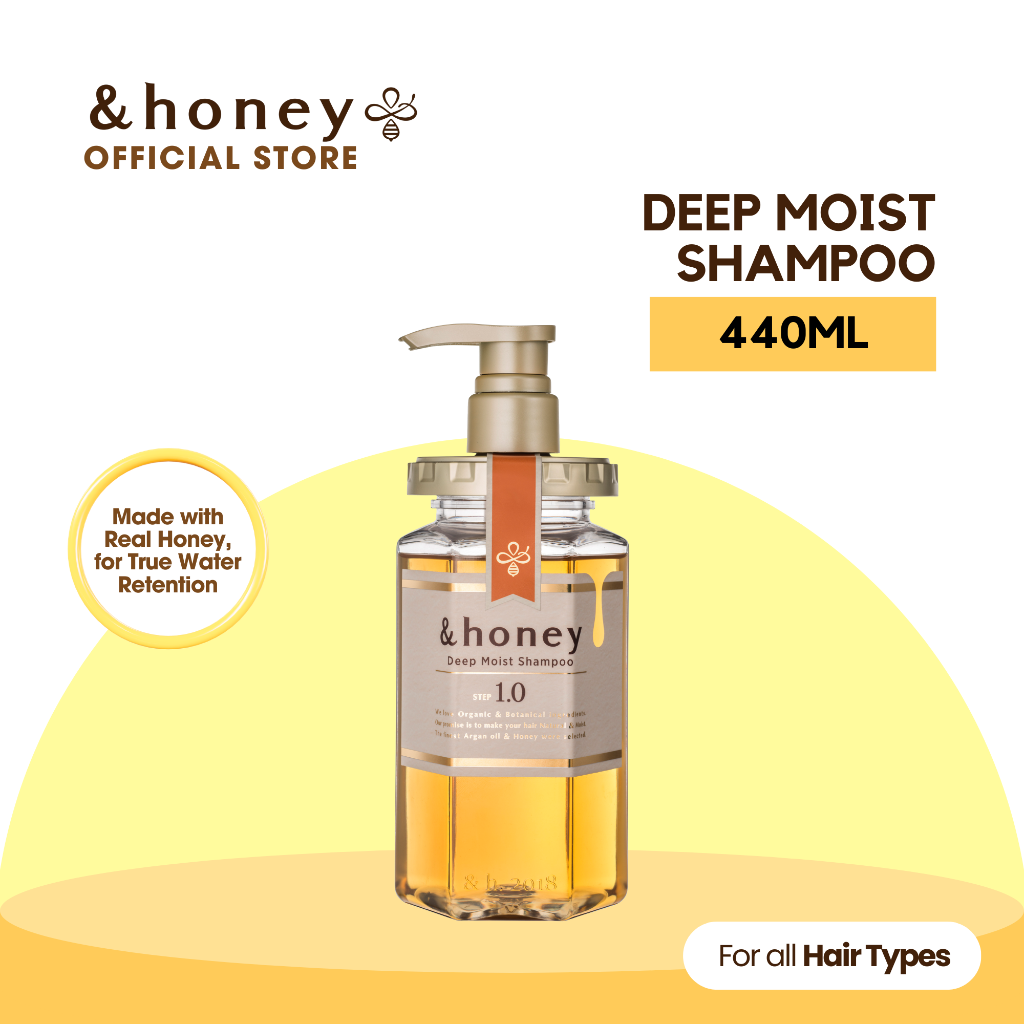 honey Deep Moist Shampoo 440ml 