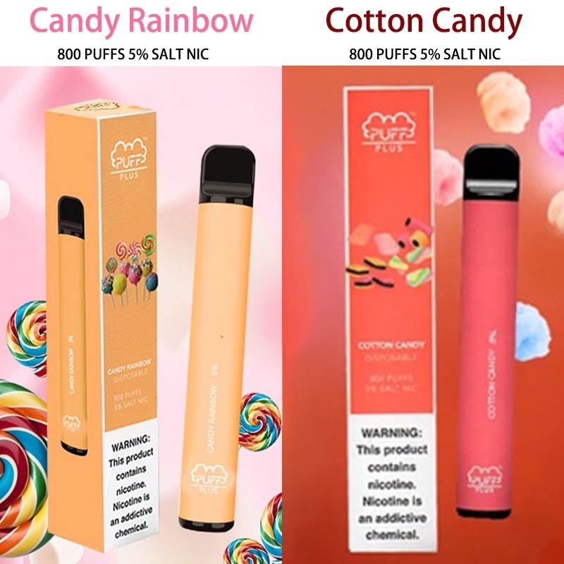 BUY 1 GET 1 Puff Bar PLUS Disposable Pod Device Disposable Vape Pen 800