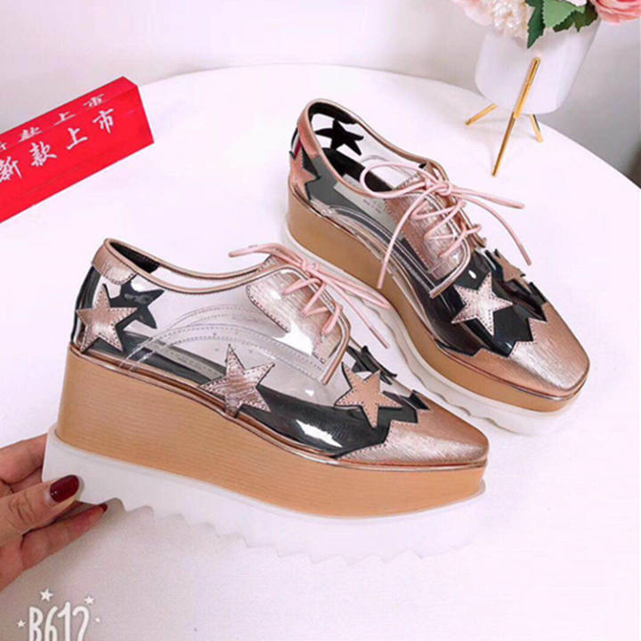 transparent platform shoes