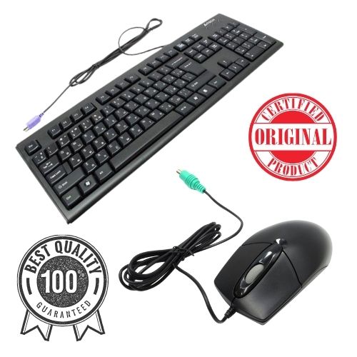 AUTHENTIC AND HIGH QUALITY PS2 OR USB A4TECH KEYBOARD AND MOUSE COMBO ...