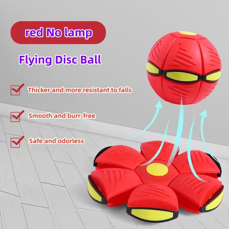 Kids Flat Throw Disc Ball Flying UFO Magic Balls With Led, 56 OFF