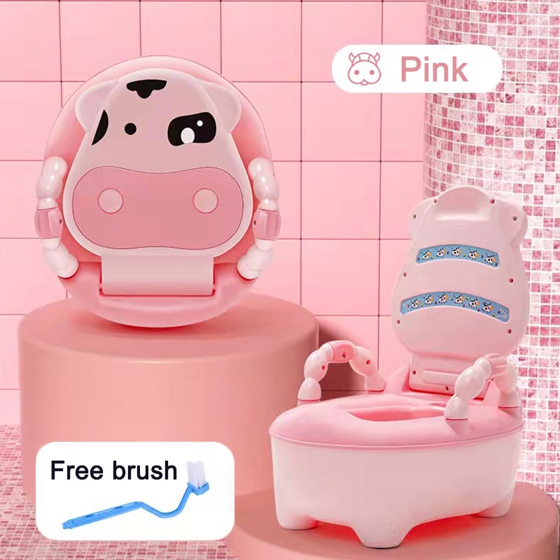 Cow Design Potty Trainer Toilet Premium Child Toilet Seat Baby Toilet