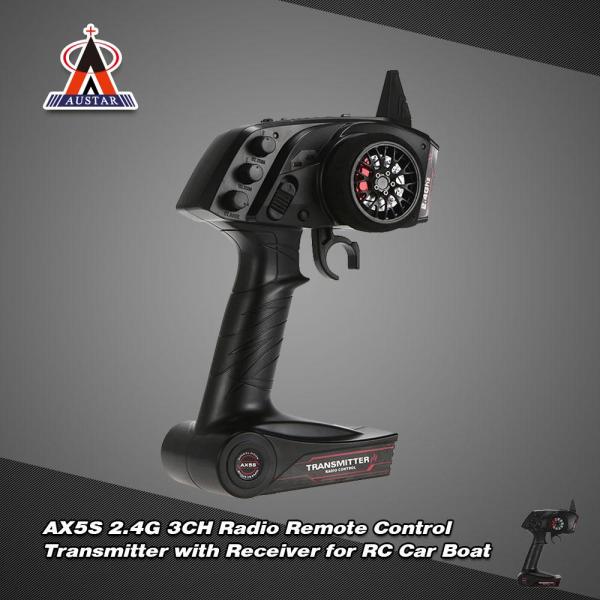 Original AUSTAR AX5S 2.4G 3CH AFHS  Radio Remote Control Transmitter with Receiver for RC Car Boat