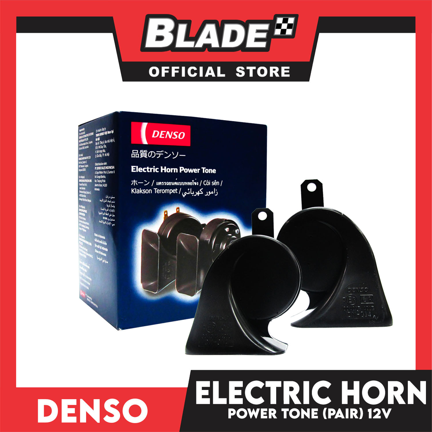 Denso Electric Horn Power Tone (Pair) 12V 6900 6020 Power Tone And