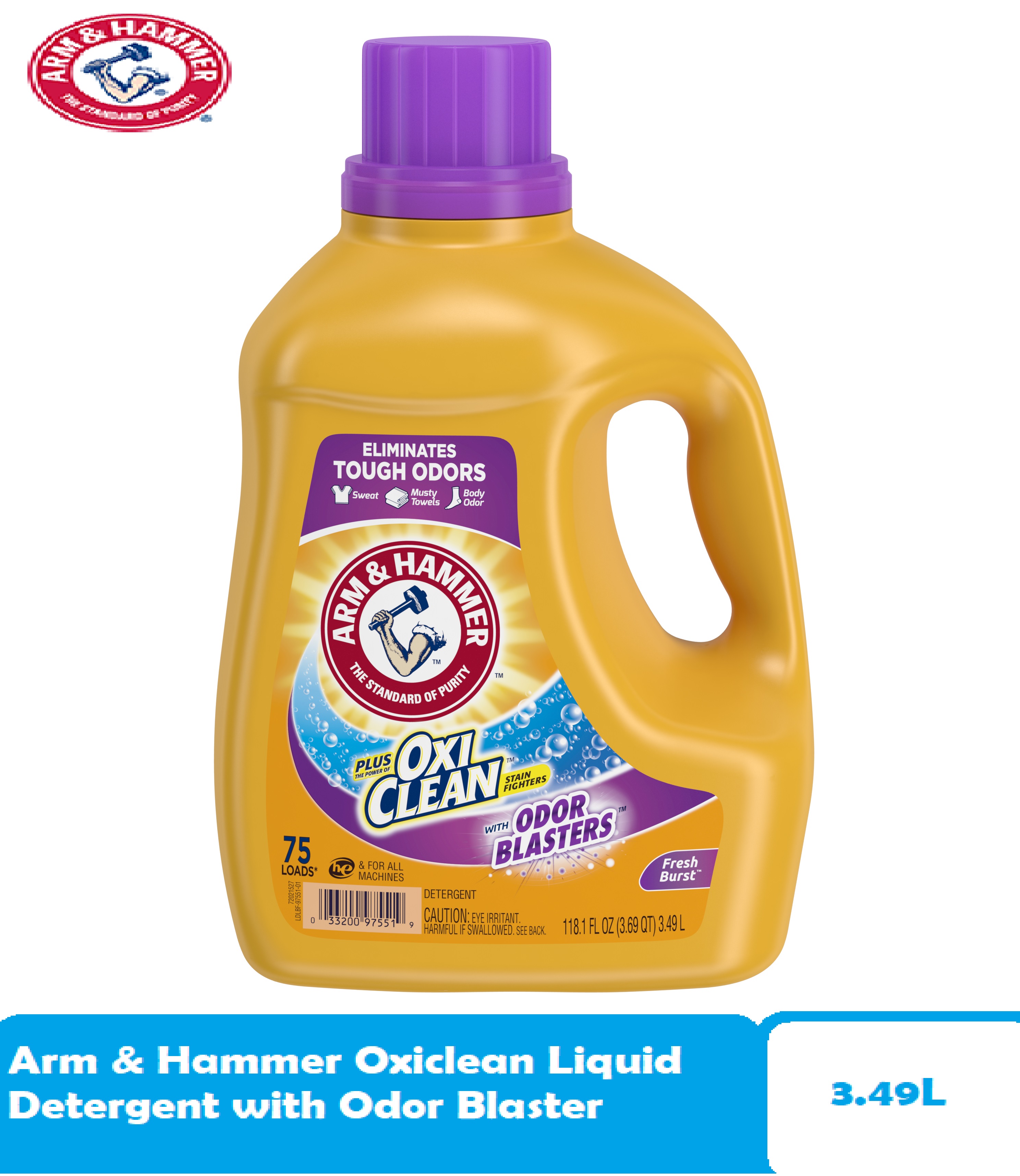 Arm & Hammer Oxiclean Liquid Detergent with Odor Blaster 3.49L Lazada PH