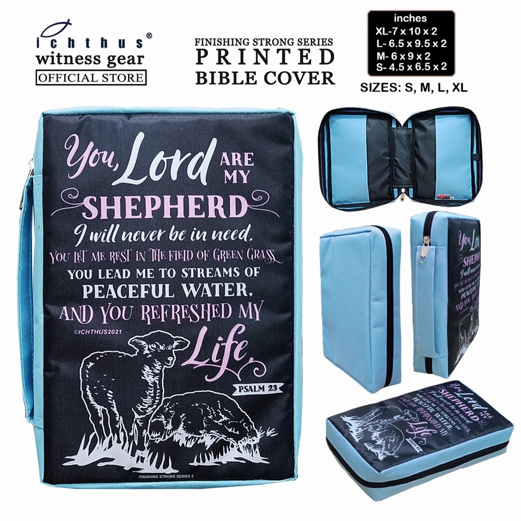 Bible Cover Sturdy and Affordable Bible Cover with Zipper Bible Cover Case Printed Bible Verses
