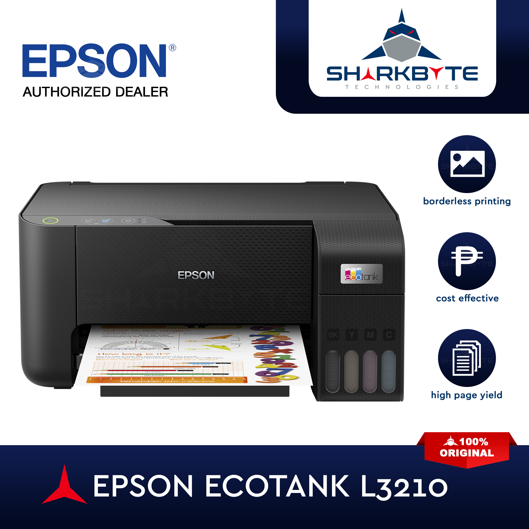 Epson Ecotank L3210 A4 All In One Ink Tank Printer And Scanner Sharkbyte Technologies Lazada Ph 5498