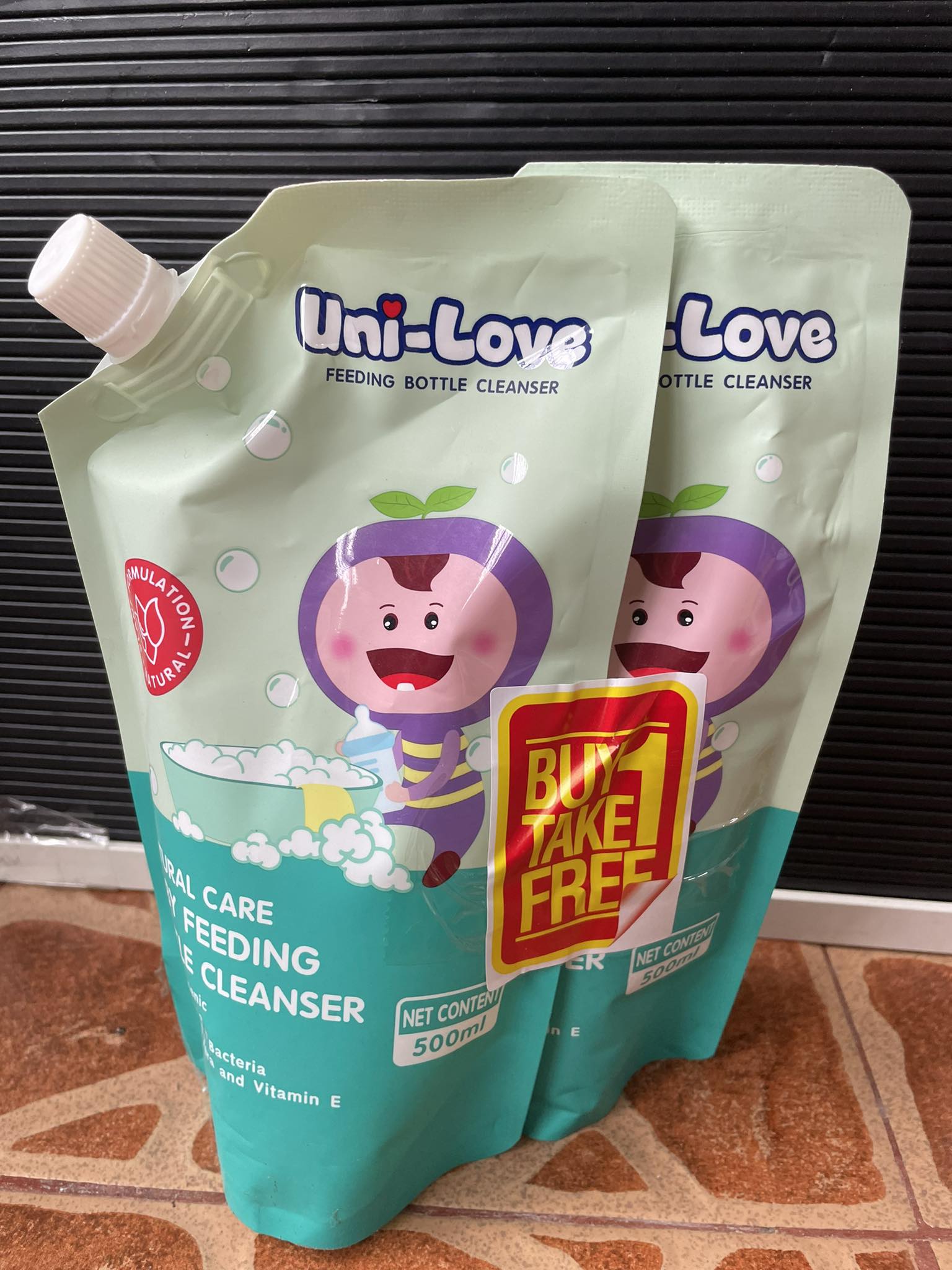 UniLove Baby Bottle Cleanser 500ml (Pouch) Pack of 2