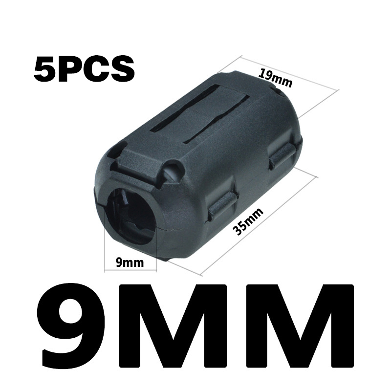 5Pcs Ferrite Cable Clips Noise Suppressor Filter Beads Ferrite Ring
