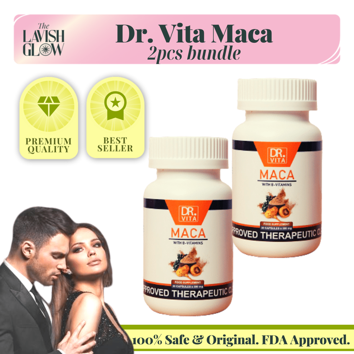 Dr Vita Maca W B Vitamins For Men And Women Feels Stronger Muscle Energizer Safe And Effective