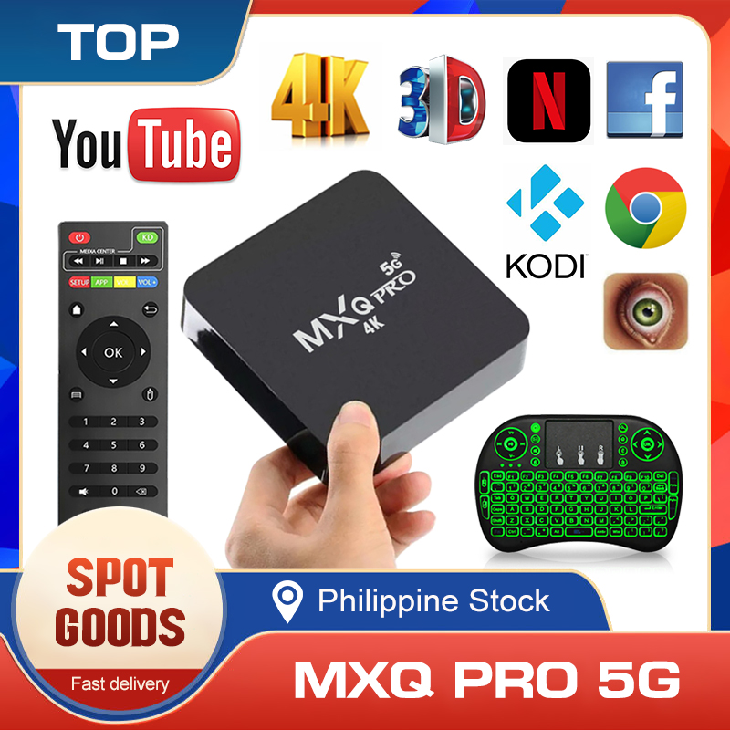 [TV Box+Keyboard] 4K Android TV Box HD 3D Smart TV Box 5G WiFi Home