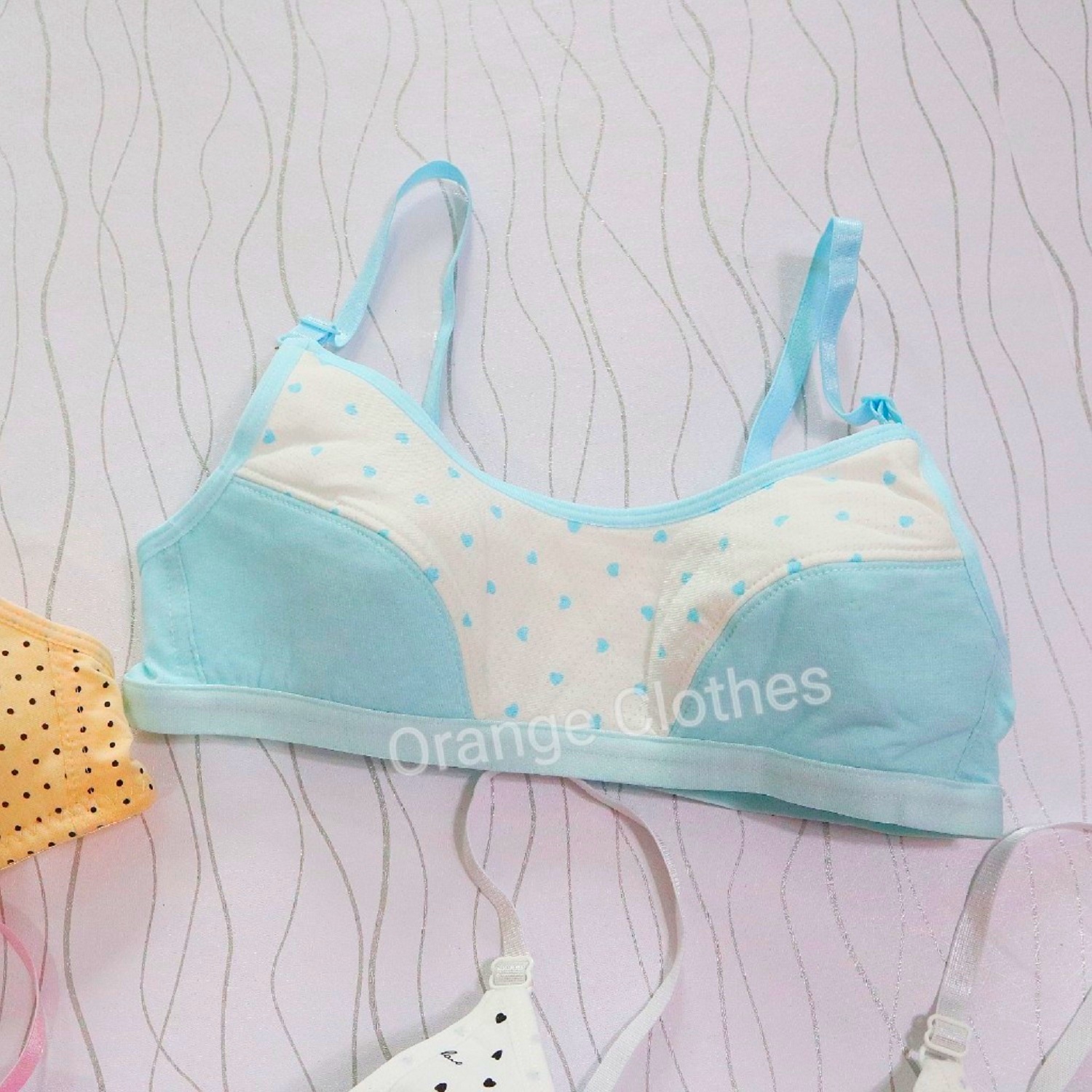 6Pcs Printed Baby Bra For Teens 9 to 14 years old Assorted Color