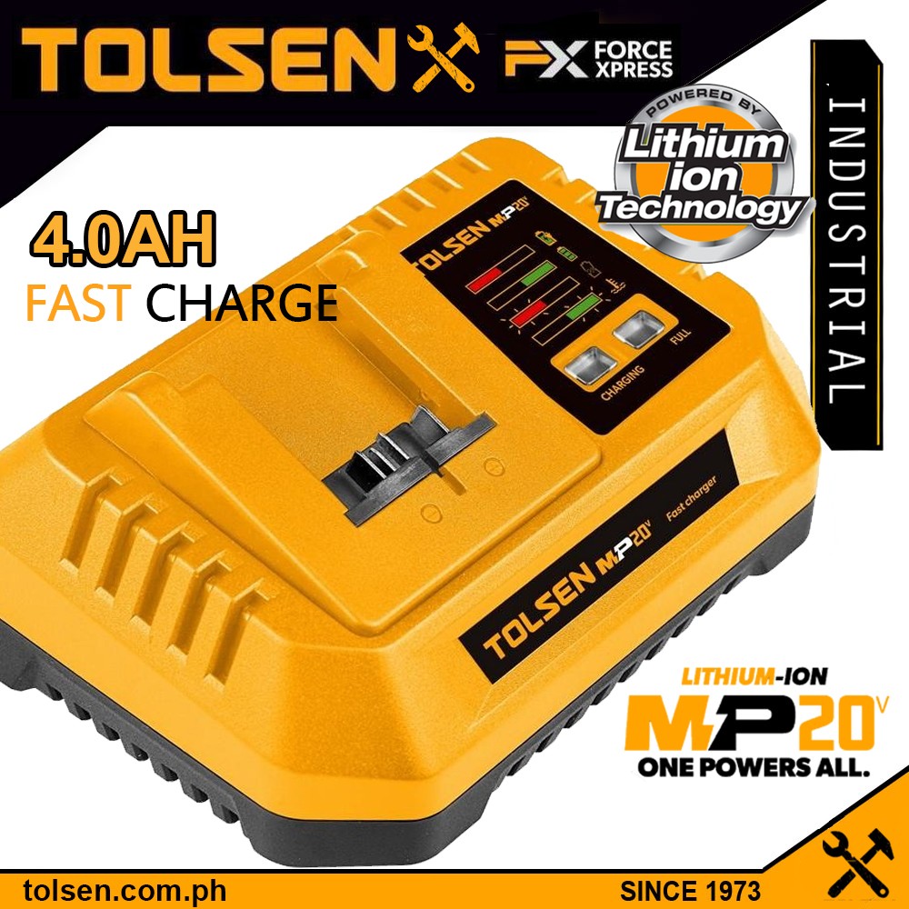 LI-ION LED Worklight 2000 Lumens w/ Stand (All in One 20V Battery) CE –  Tolsen Tools Philippines
