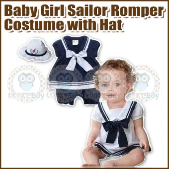 baby girl sailor romper