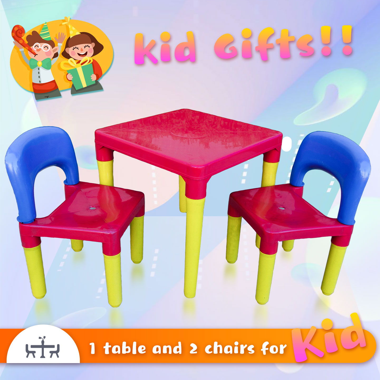 plastic table and chairs for children