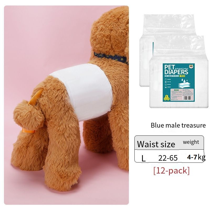 Dog Diaper Disposable Dog Diaper Male Wraps And Female Diaper Lazada PH