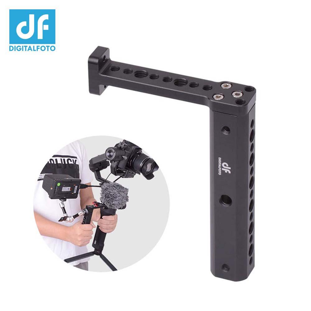 DF DIGITALFOTO Vision Hold Plate Grip Extension Rods Bar Monitor Mount Accessories Compatible with Ronin S Gimbal Setup Mounting Microphone 
